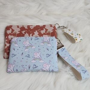 Kids Elephant and Camouflage Pouch Duo